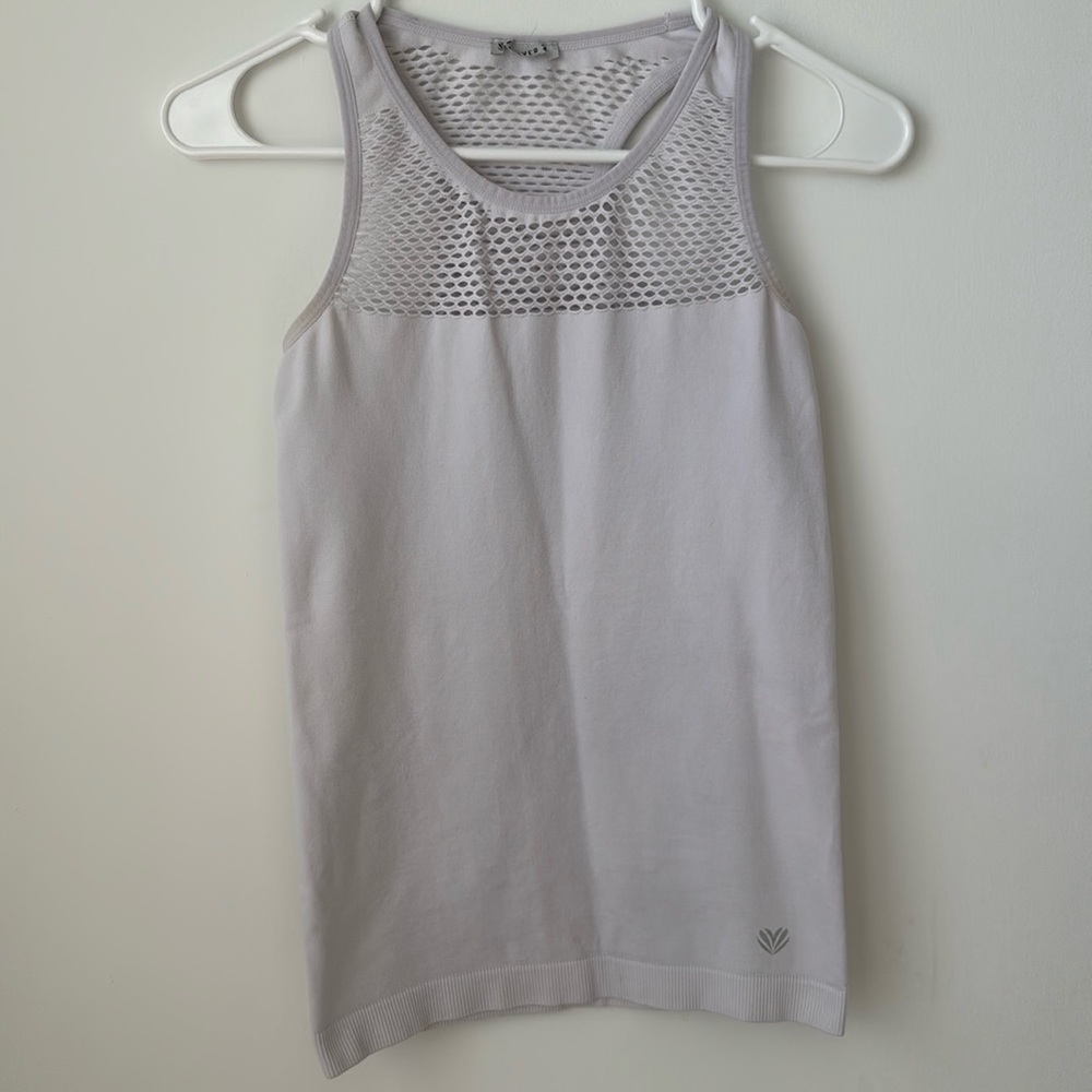 Forever 21 White Cutout Active Tank - Size XS